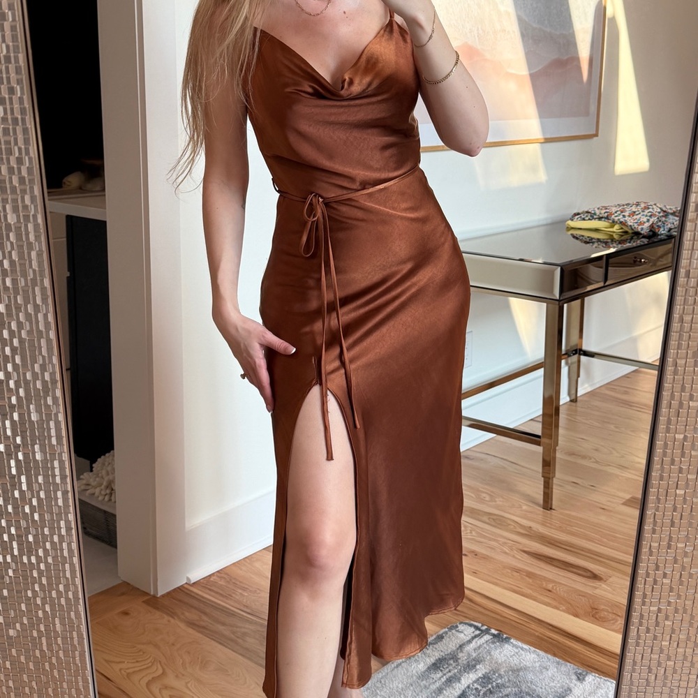 Vine Tree Satin Dress